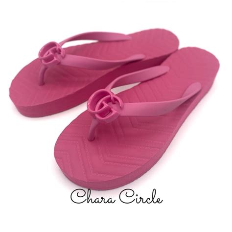 gucci flip flops cost pink|gucci marmont flip flops.